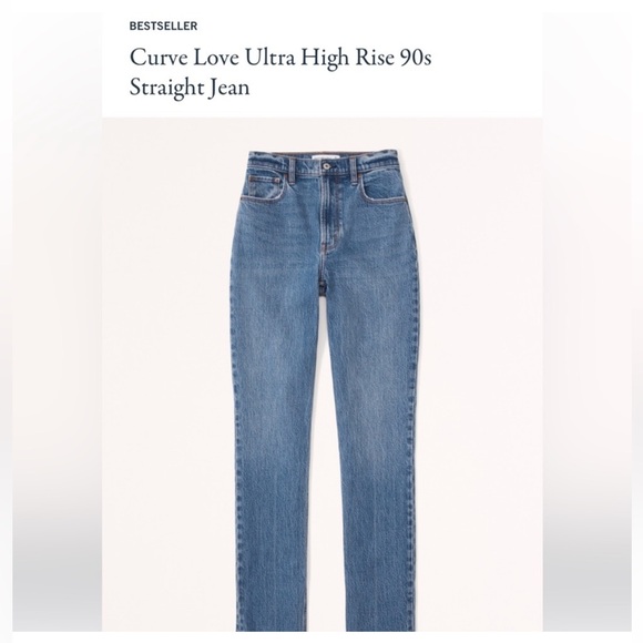 Abercrombie & Fitch Women’s The 90s Straight Jeans sz28 - Picture 3 of 7